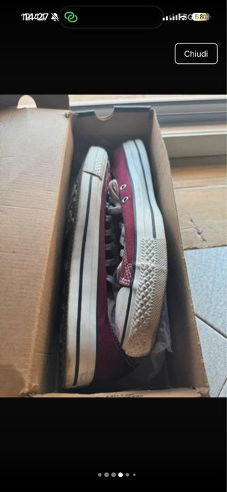 Converse All Star Bordeaux Tg 44