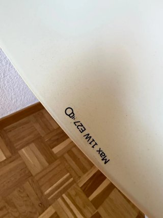 Lámpara de pie IKEA blanca Renarp