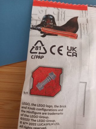 Lego Luke Skywalker paper bag sw1143 912291