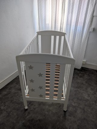 Cuna Cotinfant 60x120 Blanca y colchón