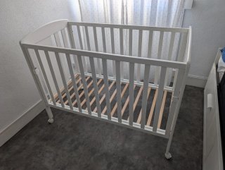 Cuna Cotinfant 60x120 Blanca y colchón