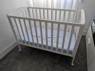 Cuna Cotinfant 60x120 Blanca y colchón