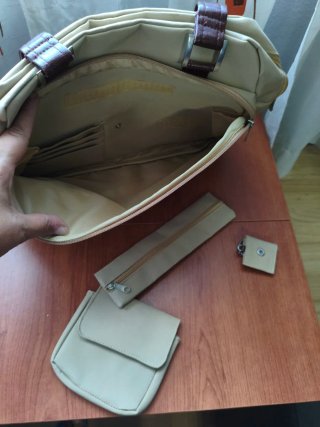 Bolso Yves Rocher Beige y Marrón