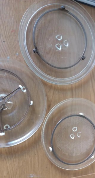 Base giratoria de cristal para microondas