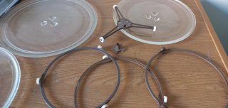 Base giratoria de cristal para microondas