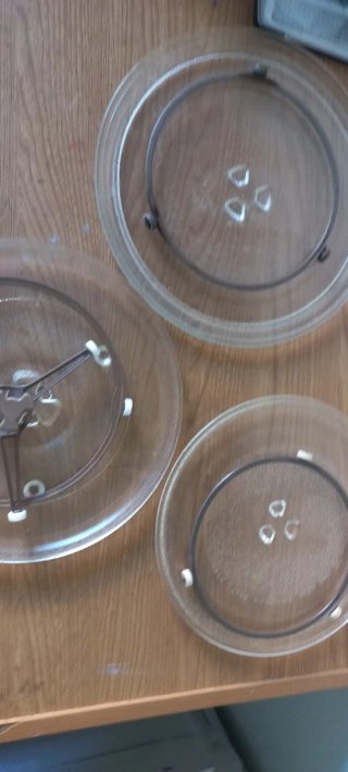 Base giratoria de cristal para microondas