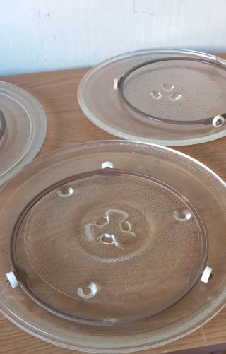Base giratoria de cristal para microondas