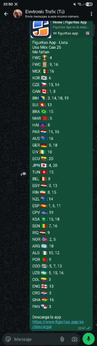Cromos Mundial 2026