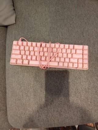 Teclado PC Rosa Luminoso