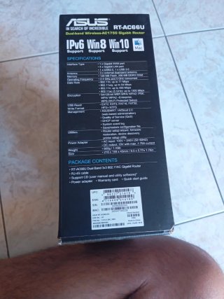 Router ASUS Negro con 3 Antenas
