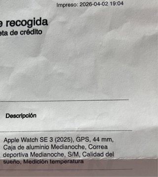 Apple Watch SE 3 CON FACTURA