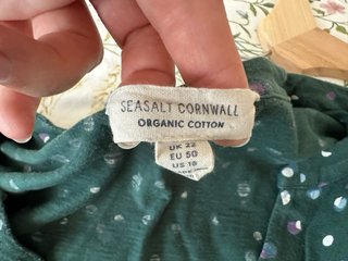 Vestido Seasalt Cornwall verde talla 50