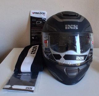 Casco de moto Ixs negro mate Tall XS