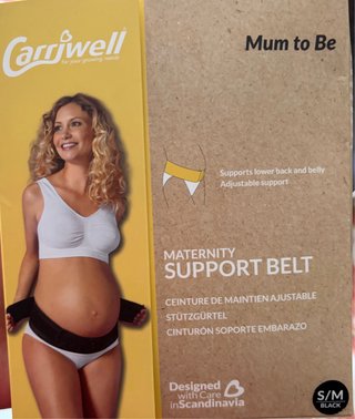 Cinturón Carriwell Premamá S/M Negro