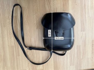 Bolso bandolera negro 16x19 cm