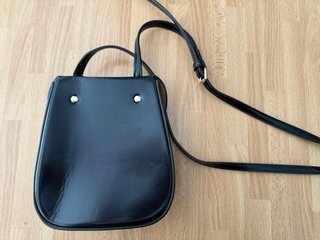 Bolso bandolera negro 16x19 cm