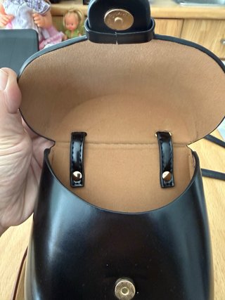 Bolso bandolera negro 16x19 cm