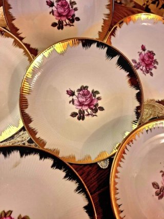 Set 6Piatti Dessert Seltmann Weiden Bavaria Bronzo