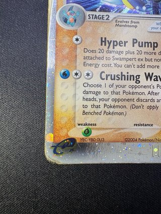 Swampert ex Carta Pokémon 95/95