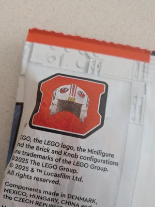 Lego Luke Skywalker paper bag #2 912507 sw1139