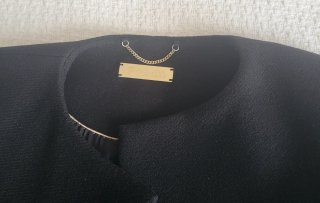 Abrigo negro talla 36