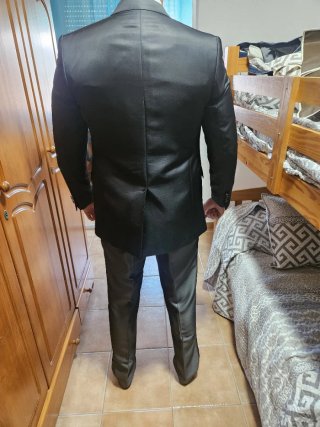 Traje de chaqueta novio negro