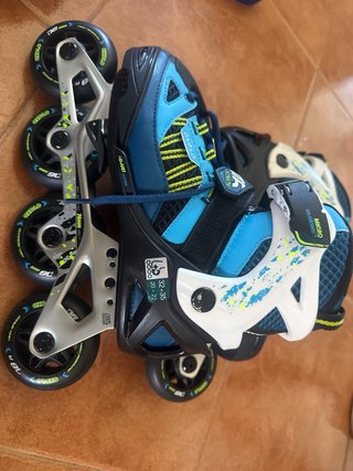 Patines en línea Oxelo con protecciones y bolsa