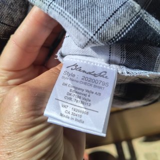 Camisa de cuadros BlendShe 100% algodón franela