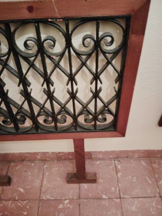 Cabecero/Decoración Pared Metal y Madera .