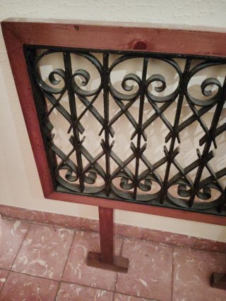Cabecero/Decoración Pared Metal y Madera .