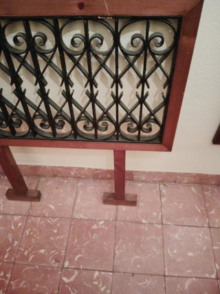 Cabecero/Decoración Pared Metal y Madera .
