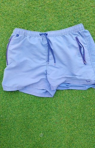 Bañador hombre azul L con cremalleras