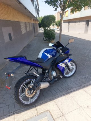 Yamaha YZF R125 Moto Deportiva Azul/Blanca