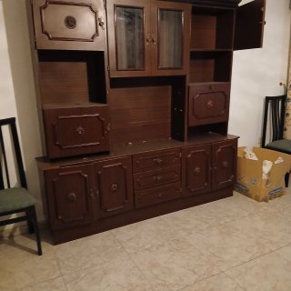 Mesa de centro y mesa auxiliar madera