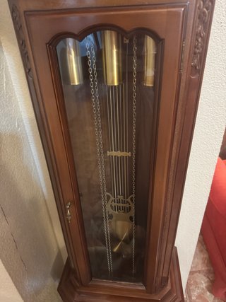 Reloj de pie antiguo madera