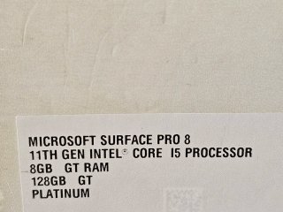 Microsoft Surface Pro 8 i5/8GB/128GB + Lápiz