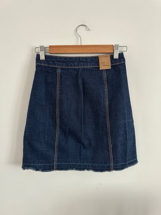 Minifalda vaquera Stradivarius botones - Talla XS