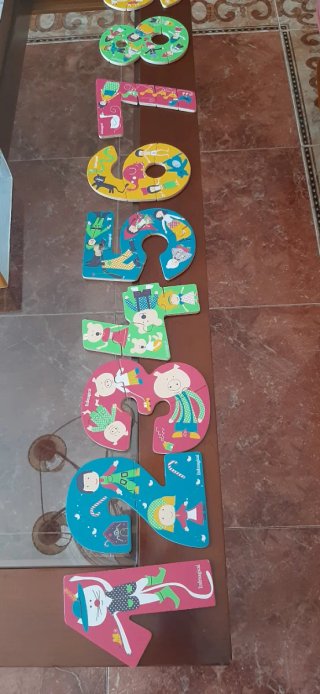 Puzzle Números Madera Temática Cuentos Itslmagical