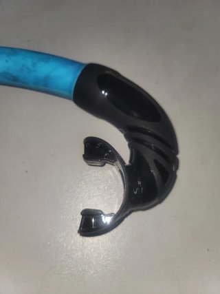Tubo de snorkel camo azul