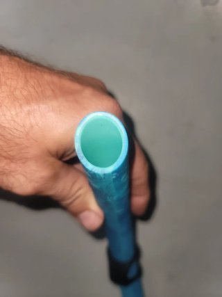 Tubo de snorkel camo azul