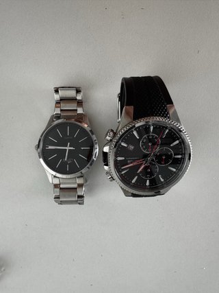 2 Relojes Lotus Cronógrafo Negro y Plateado