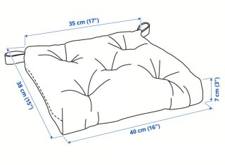 Cojines de silla IKEA MALINDA (2 unidades)