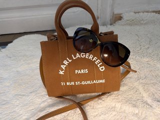Bolso Karl Lagerfeld Lona Marrón