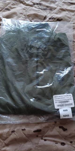 Camisa Técnica Militar Verde Talla L