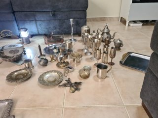 Lote de antigüedades de plata todo al mismo precio