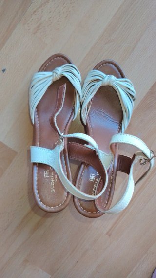 Sandalias de piel tacón plataforma T38