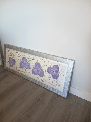 Cuadro Decorativo Grande 135x35cm con fondo Beige