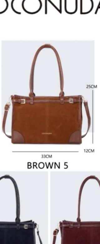 Borsa a mano marrone