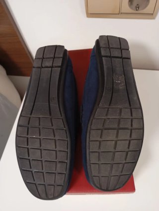 Mocasines ante azul Marco Fabbrizi Talla 40