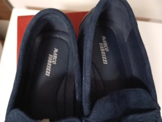 Mocasines ante azul Marco Fabbrizi Talla 40